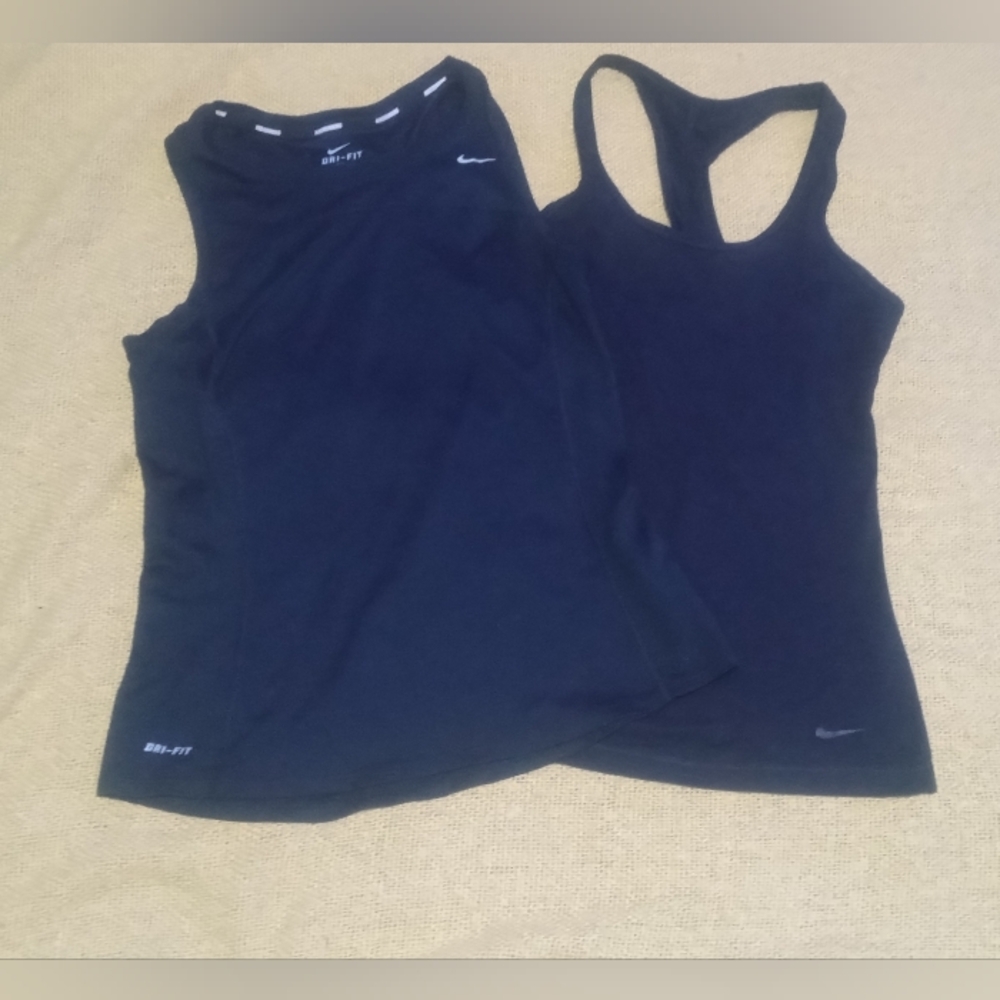 Nike Black Athletic Tank Tops